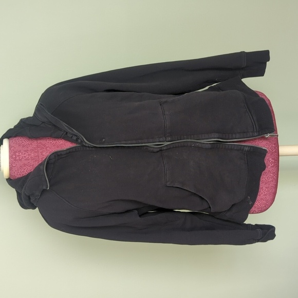 Zyia Black Zip Hoodie L Large - Picture 1 of 5